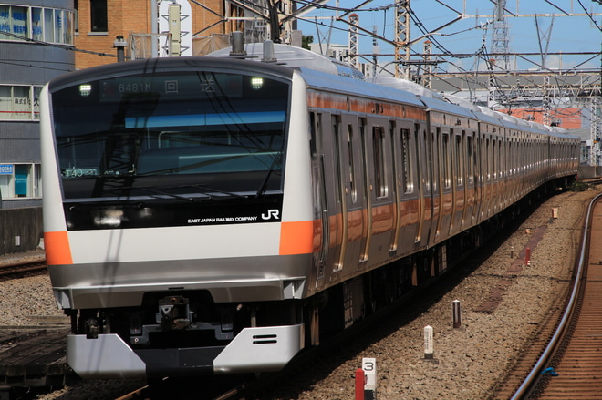 【JR東】E233系トタT40編成 東京総合車両センター出場を吉祥寺駅で撮影した写真
