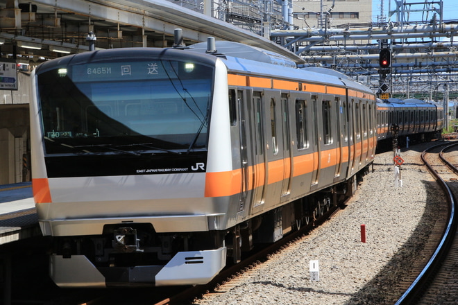 【JR東】E233系トタT40編成 東京総合車両センター出場を大崎駅で撮影した写真