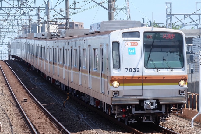 【メトロ】7000系7132F綾瀬工場出場試運転を和光市駅で撮影した写真