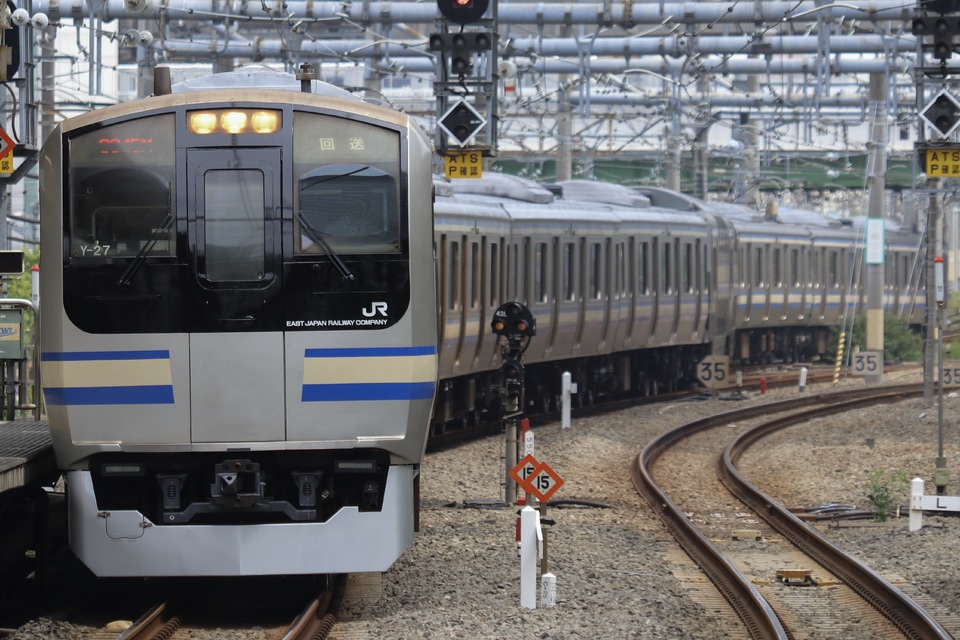 【JR東】E217系クラY-27編成 東京総合車両センター出場の拡大写真
