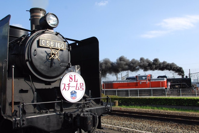 【JR西】C57-1梅小路運転区構内試運転を京都鉄道博物館で撮影した写真