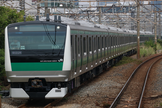 【JR東】E233系川越車使用 相鉄・JR直通線乗務員訓練を新川崎駅で撮影した写真