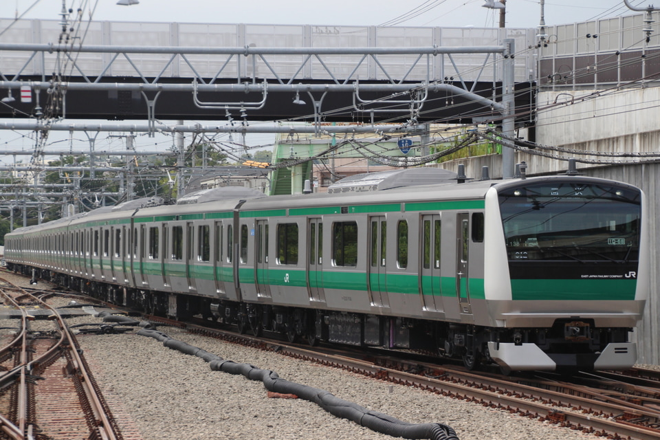 【JR東】E233系川越車使用 相鉄・JR直通線乗務員訓練の拡大写真
