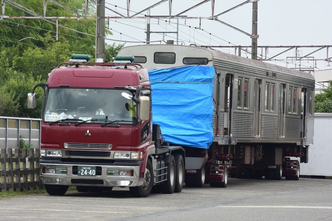 【東急】8500系8642F廃車搬出を長津田車両工場付近で撮影した写真
