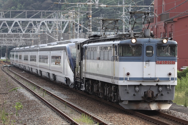 【京成】スカイライナーAE9編成甲種輸送 を富士川駅で撮影した写真