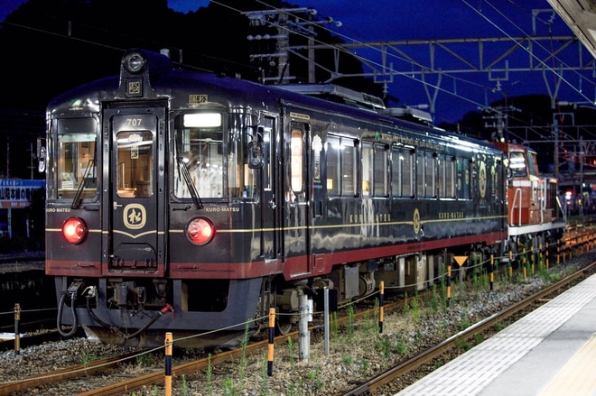 【JR西】京都丹後鉄道のくろまつがDE10牽引で小浜線走行試験を不明で撮影した写真