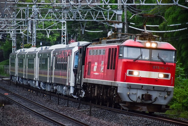 【JR東】GV-E400系5両甲種輸送を山崎駅で撮影した写真