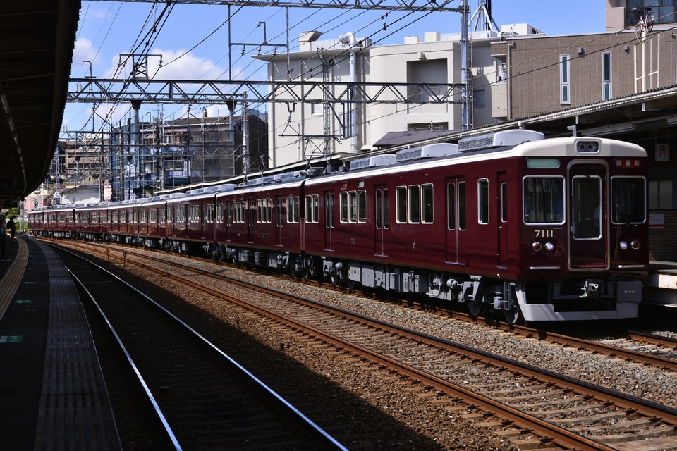 【阪急】7000系7011Fが機器更新試運転を実施の拡大写真