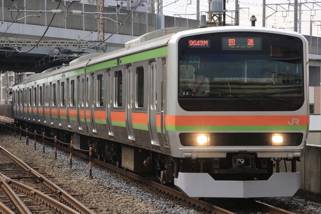 【JR東】E231系ハエ44編成 川越区送り込み兼方転回送を武蔵浦和駅で撮影した写真