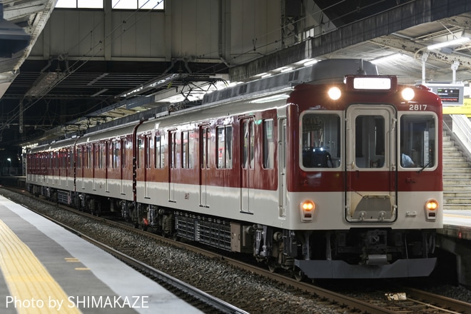 【近鉄】2800系 AX17 出場回送を松阪駅で撮影した写真