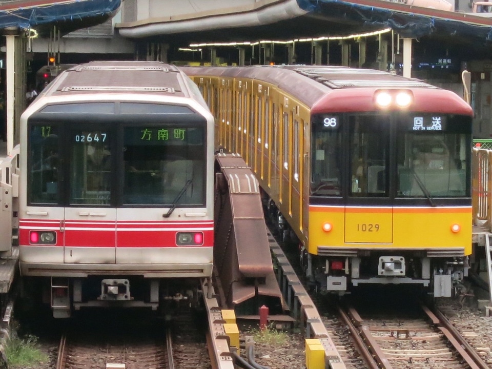 【メトロ】1000系1129F中野出場丸ノ内線試運転の拡大写真