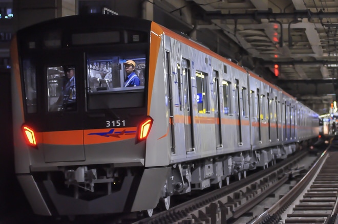 【京成】3100形3151編成後方3両 J-TREC出場回送を京急蒲田駅で撮影した写真