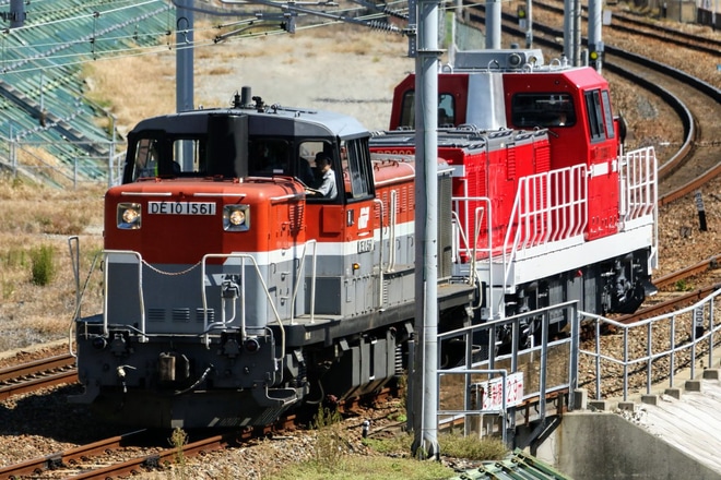 【JR貨】DD200-3甲種輸送を兵庫〜新長田間で撮影した写真