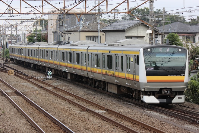 【JR東】E233系N15編成使用『立川ひまわり号』運転を日野～豊田間で撮影した写真