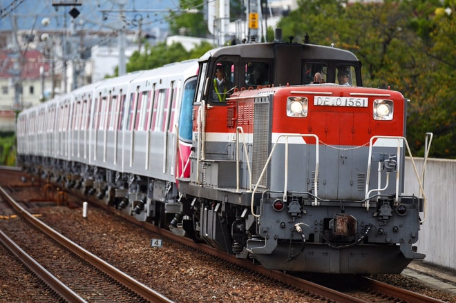 【都営】12-600形12-741F 甲種輸送をさくら夙川駅で撮影した写真