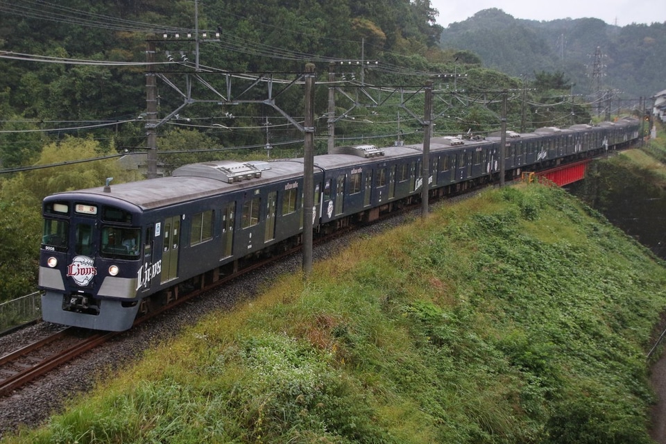 【西武】9000系9108F横瀬車両基地へ回送の拡大写真