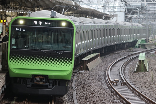 【JR東】山手線で「夢さん橋号」運転(2019)を五反田駅で撮影した写真