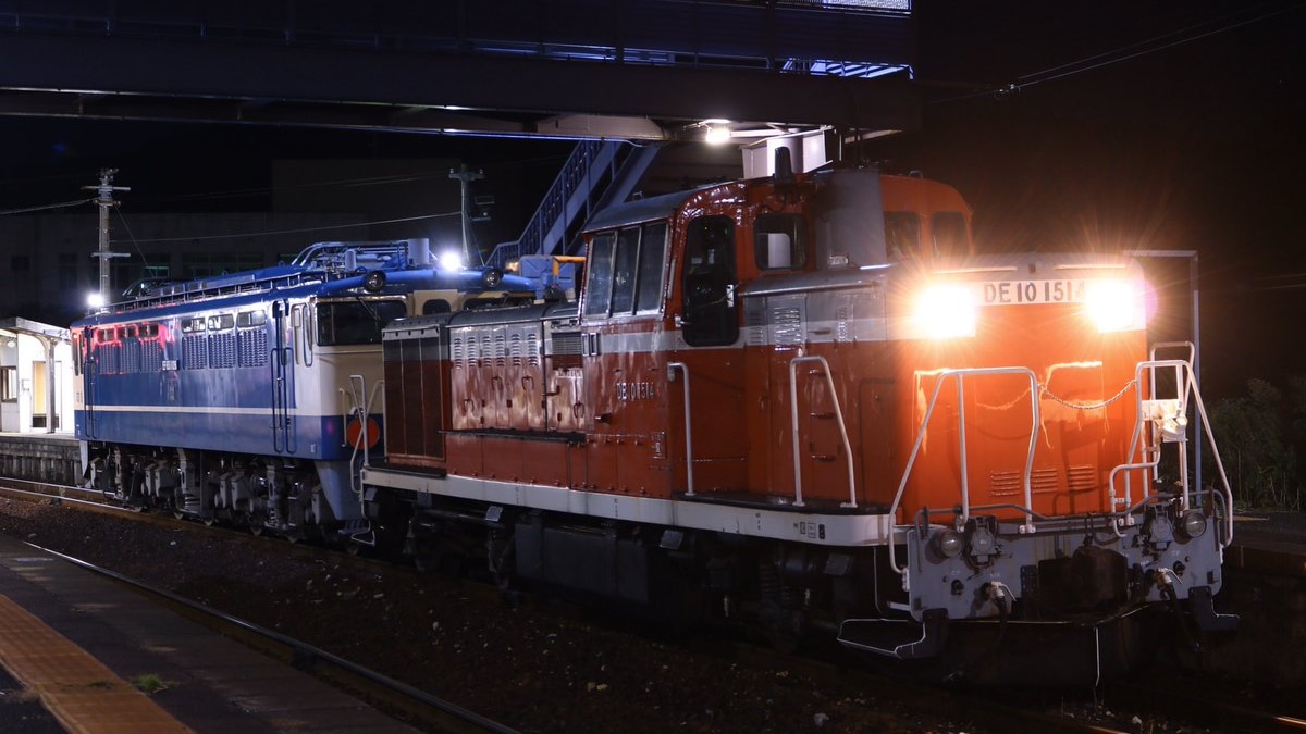 JR西】EF65-1126がながと鉄道まつりを終えて非電化区間を回送 |2nd