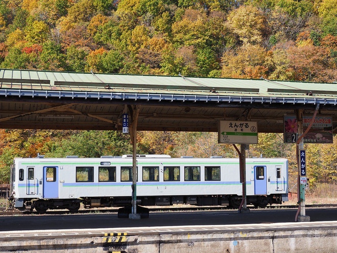 【JR北】キハ150が石北本線で試運転を遠軽駅で撮影した写真