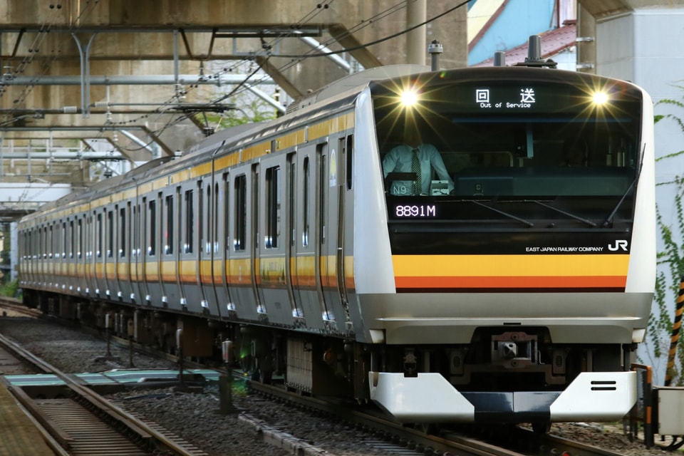 【JR東】E233系ナハN9編成 東京総合車両センター入場の拡大写真