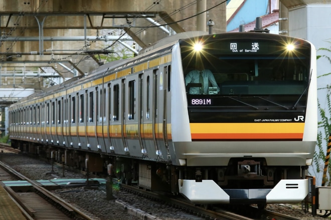 【JR東】E233系ナハN9編成 東京総合車両センター入場を西大井駅で撮影した写真