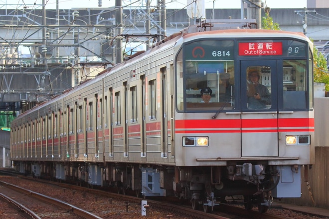 【名市交】6000形6114Hの試運転が鶴舞線で実施を上小田井駅で撮影した写真