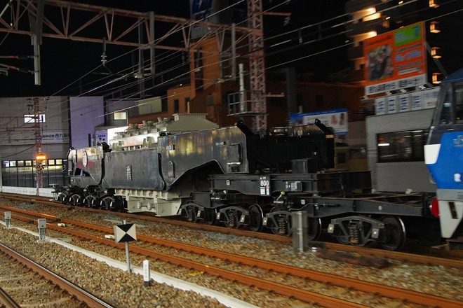 【JR貨】シキ800Cを使用した特大貨物を西九条駅で撮影した写真