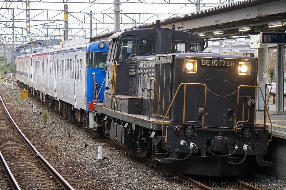 【JR九】元・香椎線用キハ47 4両廃車回送の拡大写真