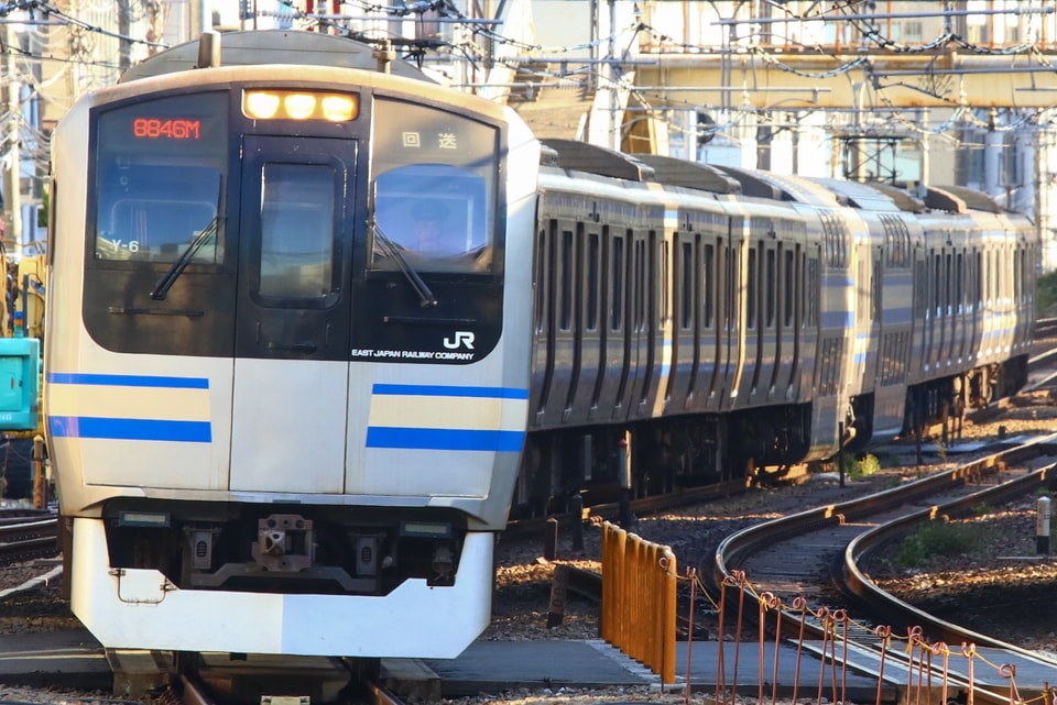 【JR東】E217系クラY-6編成 東京総合車両センター入場の拡大写真
