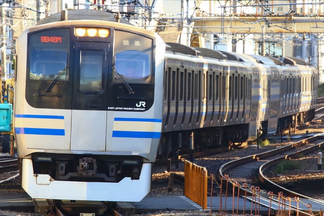 【JR東】E217系クラY-6編成 東京総合車両センター入場を渋谷駅で撮影した写真