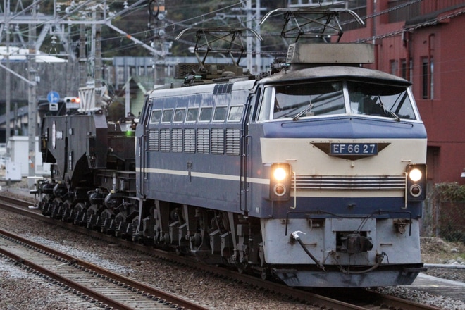 【JR貨】EF66-27牽引でシキ800B2が関東地区へ