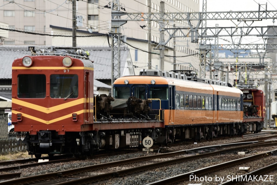 【近鉄】16000系Y07入場回送され南大阪線からオリジナルカラー消滅への拡大写真
