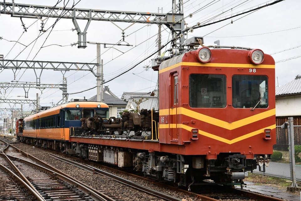 【近鉄】16000系Y07入場回送され南大阪線からオリジナルカラー消滅への拡大写真