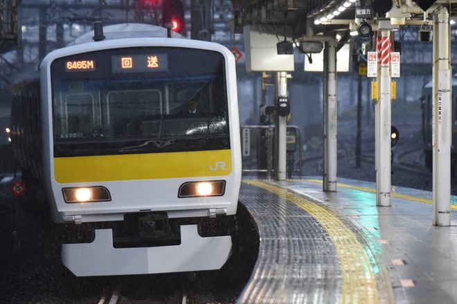 【JR東】E231系ミツA512編成 東京総合車両センター出場を大崎駅で撮影した写真