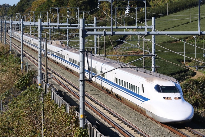 【JR海】700系が東海道新幹線での定期運行終了を掛川～静岡間で撮影した写真