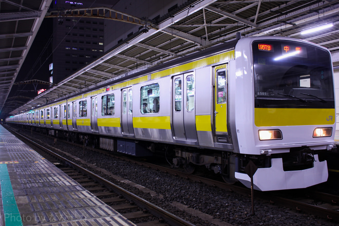 【JR東】E231系ミツA501編成が出場当日に営業運転開始を秋葉原駅で撮影した写真