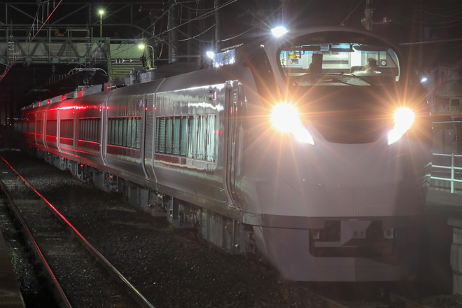 【JR東】E657系K7編成郡山総合車両センター出場を稲田駅で撮影した写真