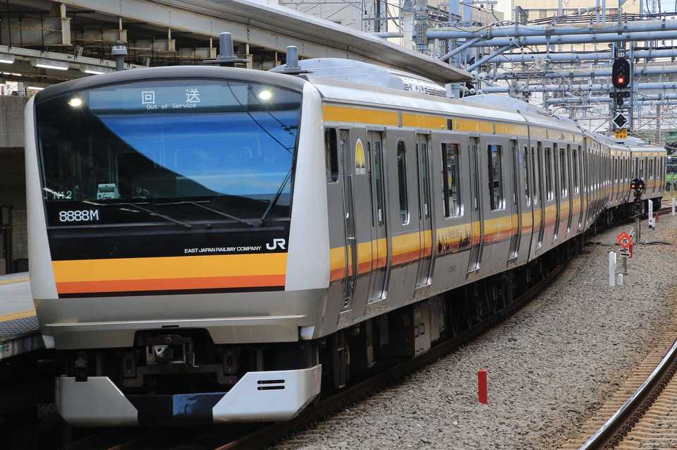 【JR東】E233系N12編成東京総合車両センター出場回送の拡大写真