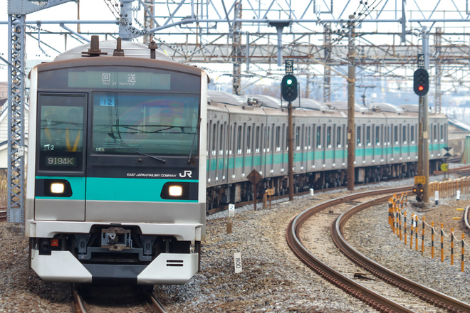 【JR東】E233系マト12編成ATO確認試運転を金町駅で撮影した写真