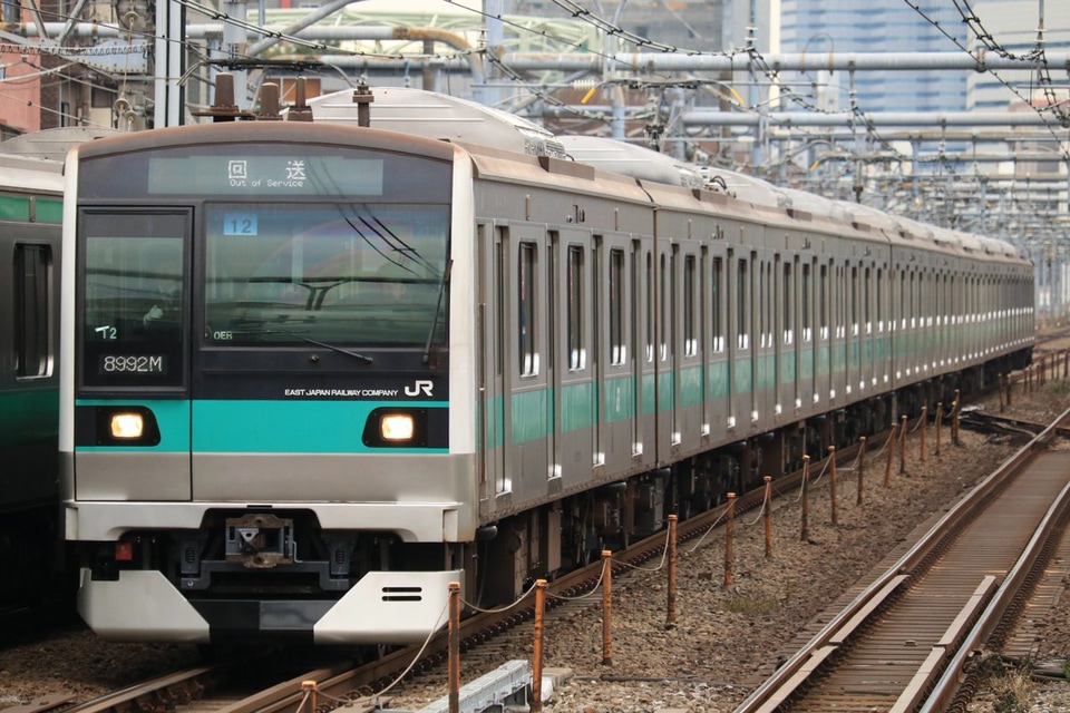 【JR東】E233系マト12編成東京総合車両センター出場回送の拡大写真