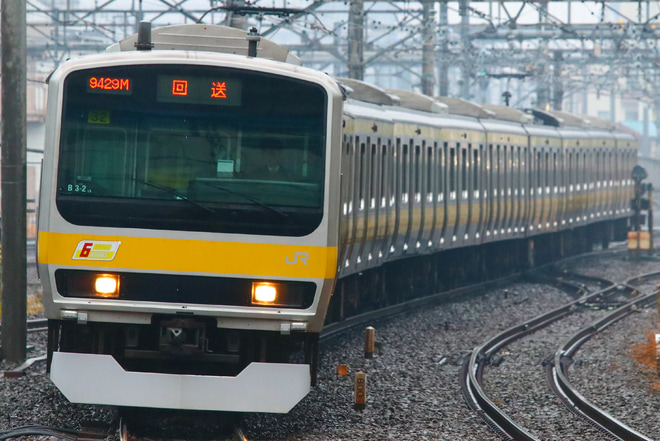 【JR東】E231系ミツB32編成 長野総合車両センター入場を立川駅で撮影した写真