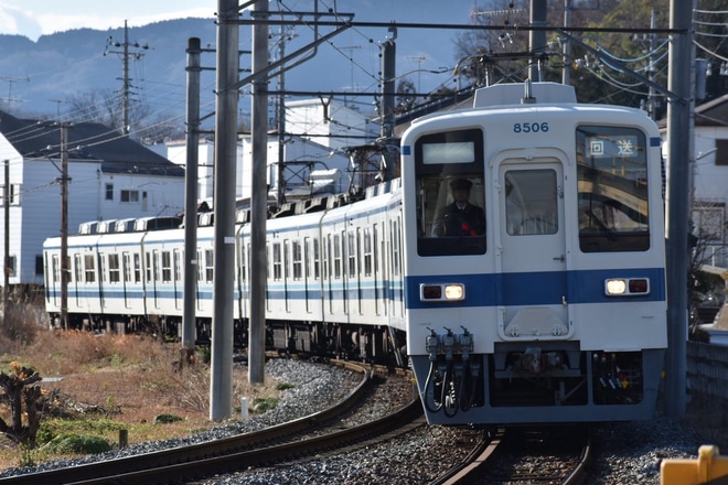 【東武】81100F南栗橋工場入場のため秩父鉄道などを回送を桜沢駅で撮影した写真