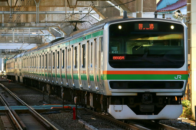 【JR東】E231系 コツK-31編成 東京総合車両センター入場を西大井駅で撮影した写真