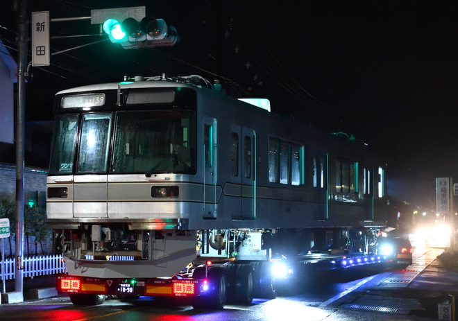 【北鉄】元東京メトロ03系(03-139/03-839)が北陸鉄道へ陸送を不明で撮影した写真