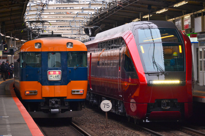 【近鉄】80000系HV02が試運転を実施を大和八木駅で撮影した写真