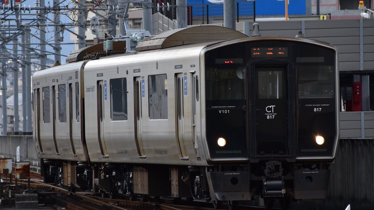 Jr九 817系v101編成 小倉総合車両センター出場 2nd Train鉄道ニュース