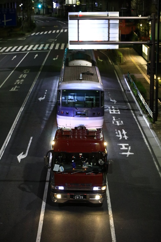 【西武】10000系10107F ニューレッドアロー 廃車陸送を不明で撮影した写真