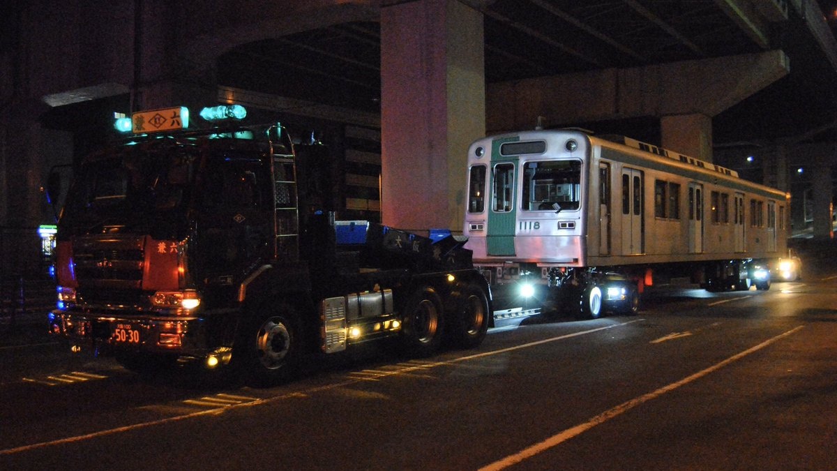 京都市交】10系1118F大阪車輌工業へ陸送 |2nd-train鉄道ニュース