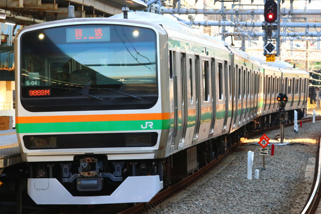 【JR東】E231系コツS-04編成 東京総合車両センター出場を大崎駅で撮影した写真