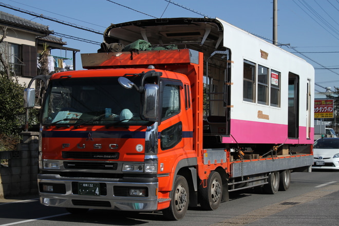 【新京成】8000形8518F廃車搬出を松戸市内で撮影した写真